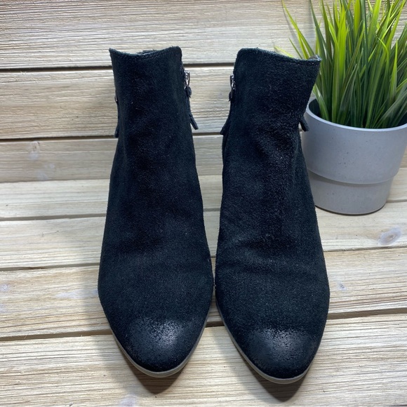 FRYE Black Suede Ankle Booties - Size: 8.5 - Picture 7 of 10
